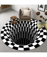 3D Printed Large Anti-slip Vortex Illusion Living Room Rug Carpet Floor ... - $9.88+