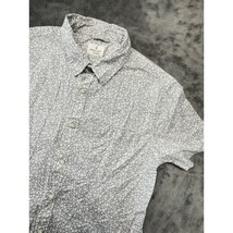 Mutual Weave Mens Floral Print Short Sleeve Button Up Shirt - Large - $19.99