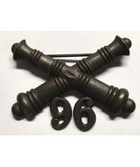 1902-1905, U.S ARMY ARTILLERY CORPS, BRONZE, 96th FIELD ARTILLERY, COLLA... - $649.65 MXN