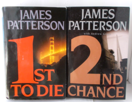 1st To Die &amp; 2nd Chance 2X Books By James Patterson Hard Back Dust Covers - $9.89