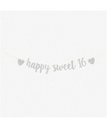 Sparkling Silver Sweet 16 Celebration Set - Glittery Cheers to 16 Years!... - $34.32 CAD