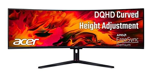 Acer EI491CUR Sbmiipphx 49&quot; 1800R 32:9 Curved DQHD (5120 x 1440) Zero-Fr... - $1,266.92