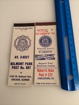 2  Matchbook American Legion Club Belmont Park 597 &amp; Robert Hoke 272 Chi... - $19.01