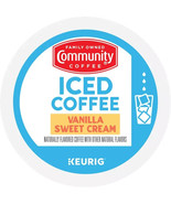 COMMUNITY COFFEE ICED COFFEE VANILLA SWEET CREAM COFFEE PODS 10CT - $301.47 MXN