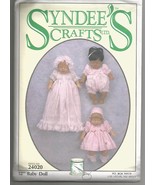 Syndee&#39;s 1994 12&quot; Baby Doll Pattern #24020 - Uncut - $12.00