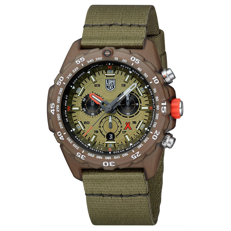 Luminox Bear Grylls Survival Master Series Recycled Ocean 45mm Watch 375... - $526.71
