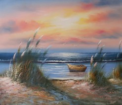 Red Sky Sunset 20 x 24 original oil painting on canvas - £63.49 GBP