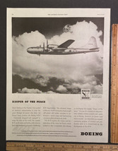 Vintage Print Ad Boeing Army Air Force B-50 Heavy Bomber Airplane 1940s Ephemera - £10.01 GBP
