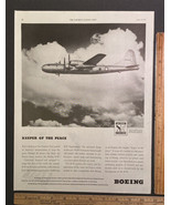 Vintage Print Ad Boeing Army Air Force B-50 Heavy Bomber Airplane 1940s ... - £9.95 GBP