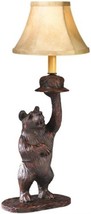 Sculpture Table Lamp Rustic Honey Pot Bear Hand Painted OK Casting USA Made - £368.80 GBP