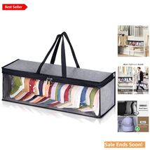 Spacious Baseball Cap Holder with Zipper - Holds 20 Hats, Grey Design - $21.73