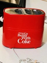 Nostalgia HDT600COKE Coca-Cola Pop-Up 2 Hot Dog and Bun Toaster Super Bo... - $28.04