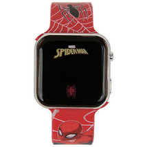 Spider-Man Web Design LED Screen Wrist Watch Red - £15.64 GBP