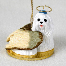 NEW~Maltese Dog Figurine~Lil&#39; Angel Miniature~Tiny Ones - £13.48 GBP