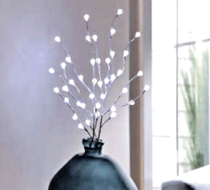 Evergreen 32” Led Bubble Lights Décor Natural Branches, Silver, 2 Pack 40 Lights - £23.36 GBP