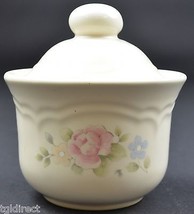 Pfaltzgraff Tea Rose Pattern Butter Tub &amp; Lid 4.75&quot; Tall China Tableware - £33.24 GBP