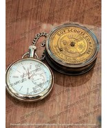 Set of Boy Scout Compass &amp; Waltham Pocket Watch | Scout Oath | Calender ... - £23.84 GBP