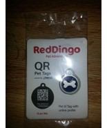 QR Pet ID Tag ~ RedDingo ~ Small Bone ~ Blue ~ Retail $19.95 - £2.35 GBP