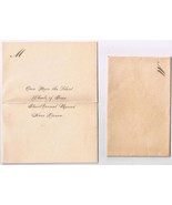 Christmas Card 1914 Inez Maxwell Rainy River Ontario Monogrammed M Envelope - $4.94