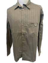 Matinique Brown Striped Long Sleeve Button Down Shirt, Men&#39;s Size XL - $14.24
