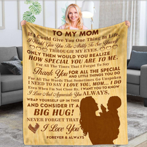Gifts for Mom from Son, (50&quot;X60&quot;) Throw Blanket to My Mom from Daughter Son, Fat - £29.65 GBP
