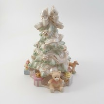 Lenox Holiday Traditions Christmas Tree Centerpiece Figurine Pastel - £27.96 GBP