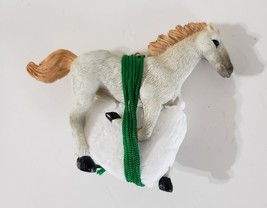 Horse Ornaments 4&quot; Galloping White Country Western - £5.87 GBP