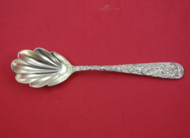 Repousse by Jacobi and Jenkins Sterling Silver Sugar Spoon shell 6&quot; - £70.26 GBP