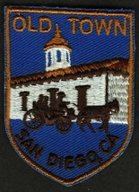 VINTAGE OLD TOWN SAN DIEGO EMBROIDERED CLOTH SOUVENIR TRAVEL PATCH - £7.82 GBP