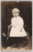 RPPC Sweet Young Boy Curious Face Ripley Oklahoma Family c1910  Postcard A28 - £6.25 GBP
