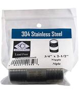 NIPPLE 3/4&quot;X2-1/2&quot; SS - €16,34 EUR