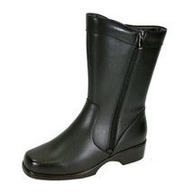 PEERAGE Athena Women Wide Width Wide Calf Insulated Winter Casual Leather Boot - £95.35 GBP
