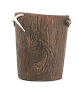 1 Count Better Homes &amp; Gardens Lodge Stripe Brown Wastebasket - $69.73 CAD