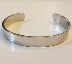 Bonus Daughter Cuff Bracelet Silver tone Heart Engraved message inside - £15.47 GBP