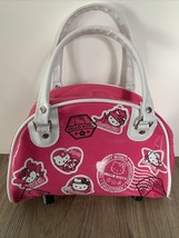 2010 Hello Kitty Sanrio Pink Tote Bag Purse Beauty Clutch Bag Vinyl RARE - £26.58 GBP