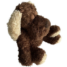 Dan Dee Dog Brown Plush Collectors Choice Puppy Closed Eyes Sitting Stuffed 10&quot; - £24.15 GBP