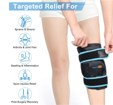 The Coldest Knee Ice Pack Wrap, Hot and Cold Therapy for Pain Relief and... - £23.05 GBP