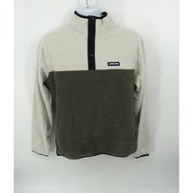 Lands&#39; End Men&#39;s Polar Fleece Green Beige Pullover XL New - £17.90 GBP