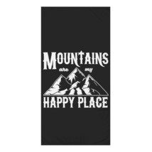 Animal Print Personalized Beach Towel, Mink-Cotton, 30&quot; × 60&quot;, Mountains... - $46.35