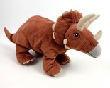 Ikea Jattelik Triceratops Plush Brown Stuffed Animal Dinosaur Soft Toy 18” - $9.89