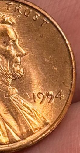 Primary image for 1994 Lincoln Memorial Cent penny error Ddo Die Raise Above “9” RD Mint.