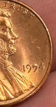 1994 Lincoln Memorial Cent penny error Ddo Die Raise Above “9” RD Mint. - $93.50