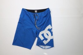 Vintage DC Shoes Mens 32 Distressed Big Logo Skateboarding Board Shorts Blue - $44.50