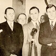 Lindbergh Baby Kidnapping Bruno Hauptmann Attorney 1935 Aviation Print D... - €11,15 EUR