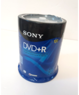 Sony DVD+R 100 Pack 120min 4.7GB 1-16X Optical Media Storage -Brand New ... - $17.80