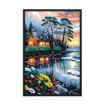 Framed poster painting in expressionism style № 4 in collection - £33.17 GBP+