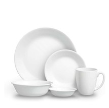 Corelle Winter Frost White 30-Piece Dinnerware Set Service for 6 / FREE ... - $3,540.53 MXN