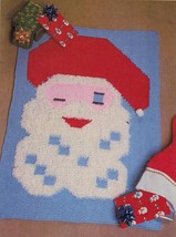 Crochet Cross Stitch Santa Christmas List Pine Afghan Stocking Ornament ... - $8.99