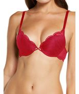 Simone Perele 26H340 FRIVOLE UNDERWIRE PUSH-UP BRA 85B Red $110 - $40.10
