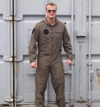 German army olive flight pilot suit coverall combi military air force ov... - $55.00